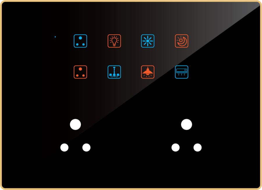 Edge 12M - 8 Switch 2 Socket (6A)