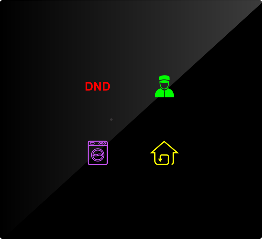Hotel DND Touch Panel IDU COLOR (Acrylic)