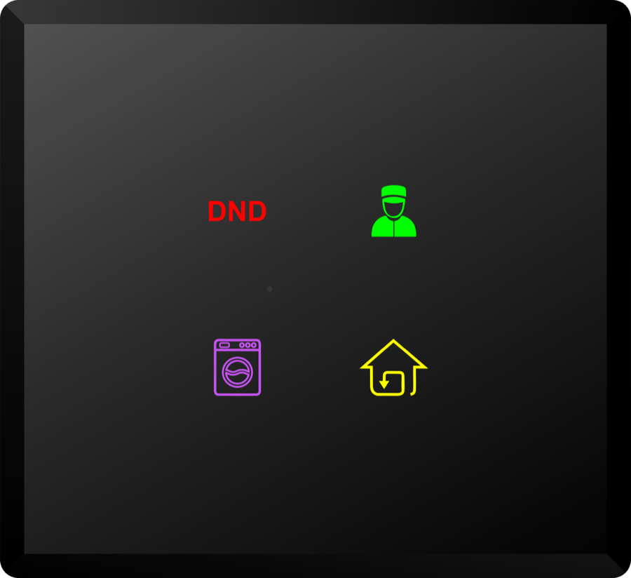 Hotel DND Touch Panel IDU COLOR (Glass)
