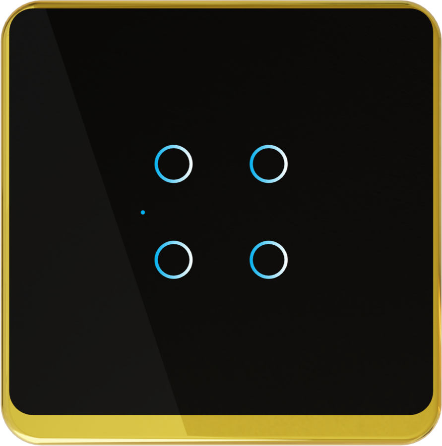 Royal Edge 2M - 4 Switch (All 6A) (Glass)